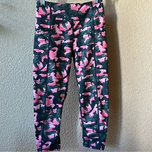 Zella Girl Crop Print Fitness Leggings, 10-12